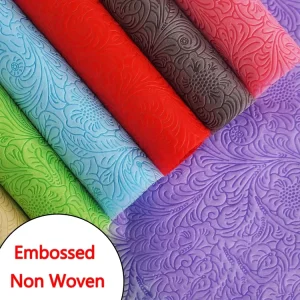 Flower Embossed Nonwoven PP Spunbond Embossed Non Woven PP Nonwoven Roll Embossing for Flower Packing Wallpaper