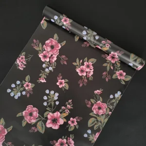 Flower Paper Base Wallpaper Decor Vinyl Wallpapers Bedroom 3D PVC Wallpaper