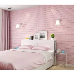 Foam Paper Wallpaper PE Elastic Modern DIY Home Decor Brick Self Adhesive 3D Waterproof 70x77x5mm Multicolor