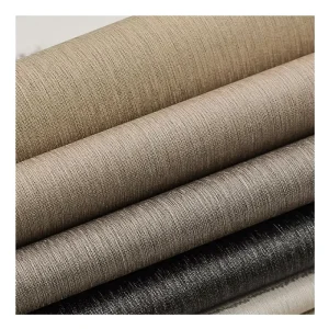 Free Sample Home Decorative Luxury Vinyl Wallcovering European Style PVC Wall Fabric Textured Wallpaper for Bedroom Hotel