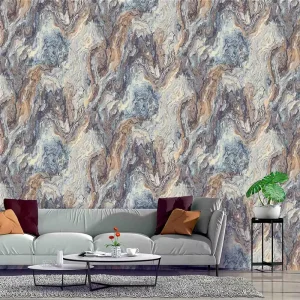 Free Sample Home Decorative Luxury Vinyl Wallcovering European Style PVC Wall Fabric Textured Wallpaper for Bedroom Hotel