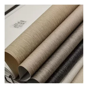 Free Sample Home Decorative Luxury Vinyl Wallcovering European Style PVC Wall Fabric Textured Wallpaper for Bedroom Hotel
