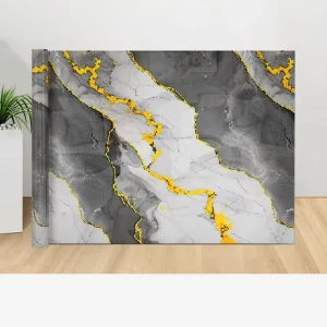 Free Sample Modern 3D Wall Panel Wallpaper Rolls Peel & Stick Wallpapers Self-Adhesive PET Marble Wall Panel
