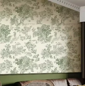 French Floral Murals for Bedroom Luxury 3D Hand Painted Wall Cloth