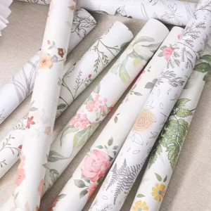 French Sticker Furniture Refurbished Change Color Beautify Desktop Film Waterproof Moisture-proof Retro Wallpaper