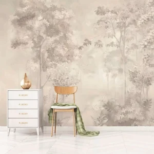 Fresh Plant Modern Wall Decoration Background Custom Mural Waterproof Wallpaper & Wall Cloth for Bedroom and Dining
