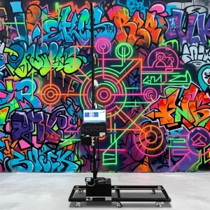 Full-Automatic UV Inkjet Wall Printer Portable High-Resolution Custom Mural Creation Tool with 5/h Speed