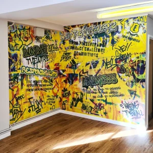 Full Wall Custom Printed Wallpaper Modern Art Mural Adhesive Waterproof Wall Paper Custom Size for Residential Commercial Decor
