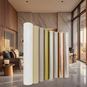 Galaxy Self adhesive Modern Waterproof Marble Red Hexagon PETG Wallpaper Rolls for Living Room and Hotel Decor