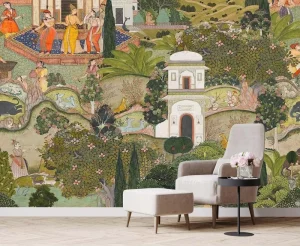 Garden Wallpaper for Bedroom Living Room TV Sofa Background Large Art Wall Mural Modern Waterproof Easy Installation Graphic