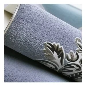 Geometric Abstract 3D Foam Suede Modern Hotel Waterproof Soundproof Fireproof PVC Wallpapers Decorative Flower Free Sample