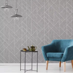 Geometric Design Vinyl Wallpapers Modern Wallpaper for Living Room