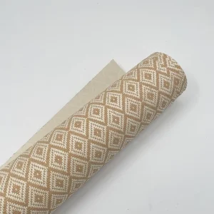 Geometric Diamond Paper Weave Wallpaper Natural Material Wallcovering