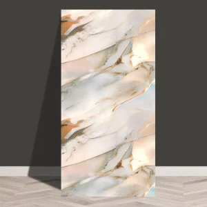 Geometric Pattern 3D Printable Self Adhesive PET IXPE Wallpaper 60cm*30cm for Kitchen & Bathroom Home Decor Waterproof Use