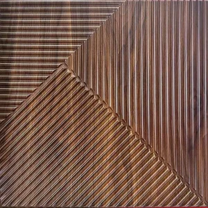 Geometric Pattern PVC Decorative 3D Wall Panels for Villa and Bar Background