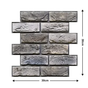 Geometric Pattern Thin Brick Wall Panel for Interior and Exterior Walls