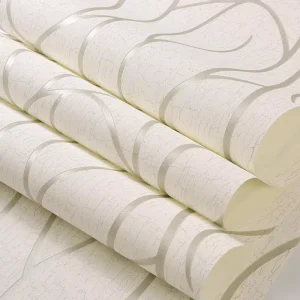 Geometric Self-Adhesive Modern 3D Waterproof Sound-Absorbing Mould-Proof PVC Wallpaper Stripes for Bedroom Kitchen Living Room