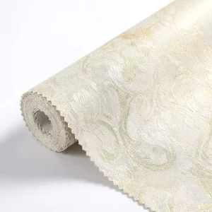 Geometric Textured Non Woven PVC Waterproof Mould & Moisture Proof Non Pasted Wallpaper Roll for Minimalist Living Rooms