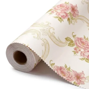 Geometric Textured Non Woven PVC Waterproof Mould Proof Moisture Proof Non Pasted Minimalist Apartment Wallpaper Roll