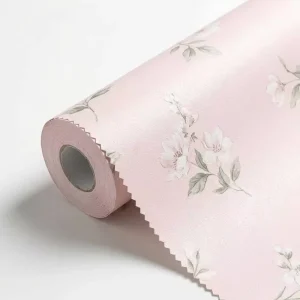 Geometric Textured Non Woven PVC Waterproof Mould Proof Moisture Proof Non Pasted Minimalist Apartment Wallpaper Roll for Living
