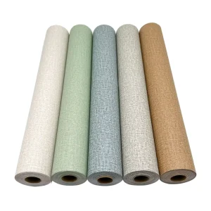 Geometric Textured Non Woven PVC Waterproof Mould Proof Moisture Proof Non Pasted Minimalist Living Room Apartment Wallpaper