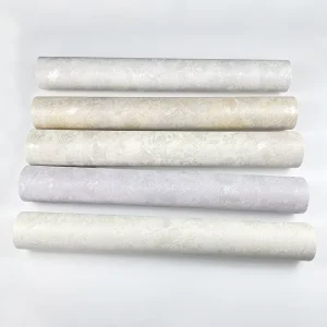 Geometric Textured Non Woven PVC Waterproof Mould Proof Moisture Proof Non Pasted Wallpaper Roll Minimalist Household Apartments