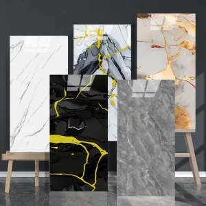 Glossy Marble Wallpaper Durable Home Decoration Living Room Modern Luxury Waterproof Self-Adhesive Wall Paper For Indoor