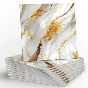 Glossy Marble Wallpaper Durable Home Decoration Living Room Modern Luxury Waterproof Self-Adhesive Wall Paper For Indoor