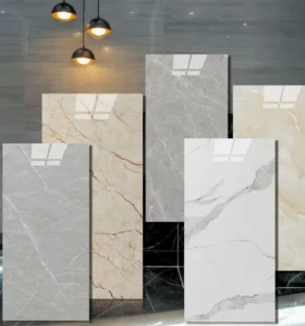 Glossy PET Marble Wallpaper Self Adhesive Explosion Proof PVC Sticker Rolls Wall Coating Home Decor Films Kitchen Bathroom