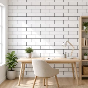 Glossy Vinyl Foam 3D PVC Marble Tiles Wall Sticker Peel and Stick Wallpaper
