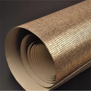Gold Luxury Paper Weave Wallpaper for Living Room and Other Home Decor
