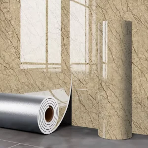 Gold plated Wall Stickers for TV Background Wall Decoration Self adhesive Waterproof and Moisture proof Wall Panels