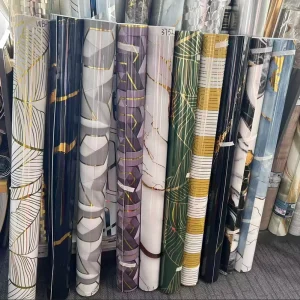 Golden PET Marble Roll Waterproof Self Adhesive Scratch Resistant Luxury Look for Commercial Spaces 3D Marble Wallpaper