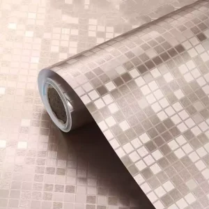 Good Quality Mosaic Self Adhesive Vinyl Wallpaper Rolls Wrinkle Resistant Feature for Hotel Interior Decoration 2 Year Warranty