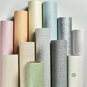 Grasscloth Peel and Stick Wallpaper Natural Textured Linen Self Adhesive Wallpaper Removable Fabric Wall Paper for Home Office