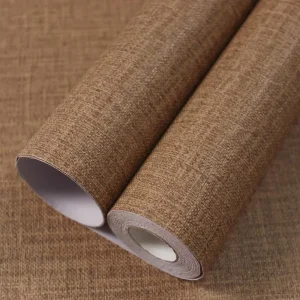 Grasscloth Peel and Stick Wallpaper Textured Faux Linen Wall Paper Fabric Vinyl Wall Wallpaper Sticker Self Adhesive