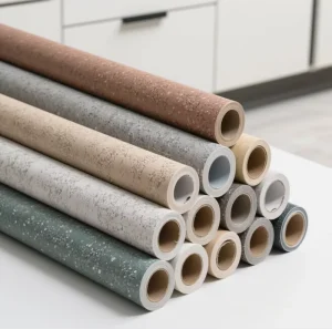 Gray Concrete Contact Paper Matte Thick Textured Wallpaper PVC Self Adhesive Peel and Stick Wall Paper