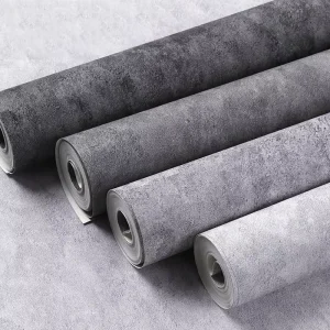 Gray Concrete Contact Paper Matte Thick Textured Waterproof Household Entertainment PVC Self Adhesive Peel and Stick Wallpaper