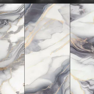 Gray White Marble Golden Streaks PVC Self Adhesive Wall Panel Easy Install Waterproof Wallpaper for Commercial Residential Use