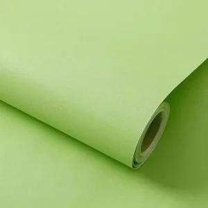 Green Colors Eco-Friendly PVC Wallpaper Pure Color Modern Geometric for Kitchen Bedroom Living Room Waterproof Wallpapers
