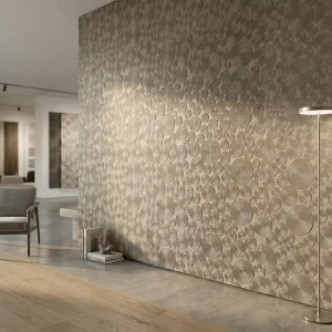 Growth-Textured MCM Wall Panel 3-10mm Flexible Stone Heat-Bendable Self-adhesive 1200*3000mm Bathroom Bedroom