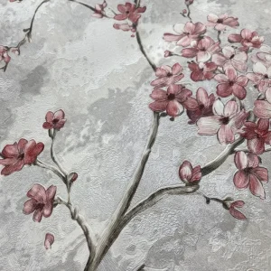 Guangdong Chinese Style Plum Blossom 0.53m PVC Wallpaper in Stock