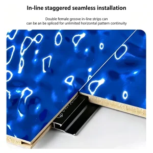 Guangxi Panel PVC Pared Decoracion Marmol Madera Efecto Impermeable for Hotel Villa Sala