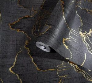 Guangzhou Factory Price Luxury Modern Marble Designs PVC Wallpaper