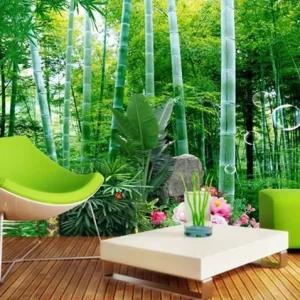 Guangzhou Ihouse 3D Landscape Forest Bamboo Forest Scenery Wall Mural Wallpaper