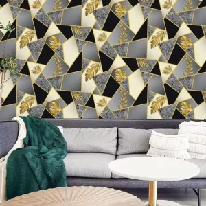 Guangzhou Ihouse Modern Geometric 3D Decorative Vinyl Wallpaper