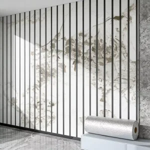 HAMYEE Self Adhesive Anti-static Geometric Rolled Tile Grille 3D Wall Stickers Waterproof for Gym and TV Walls