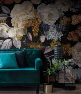 High End Modern Tropical Rainforest Style Bedroom Sofa Background 3D Wallpaper Mural