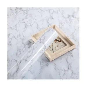 High Gloss Modern Decorative Film Wrap Self-Adhesive Wallpaper Furniture Sticker Vinyl PVC Roll Kitchen Cabinet Living Room