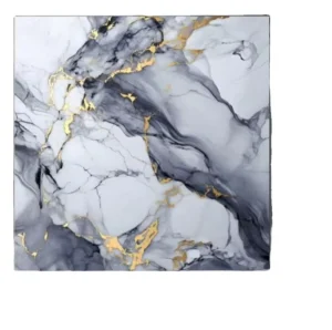 High Glossy PVC Self Adhesive Wall Decoration Home Decor Marble Tile Sticker Wallpaper Geometric Pattern Waterproof